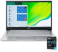 acer Swift 3 Ordinateur portable fin et léger, écran FHD de 14", processeur Intel EVO Core i7-1165G7, 8 Go de RAM, SSD NVMe de 1 To, Wi-Fi 6, lecteur d'empreintes digitales, clavier rétroéclairé,