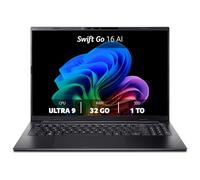 Acer Swift Go 16 AI OLED, SFG16-74, Ordinateur portable ultrafin, 16", Intel® Core™ Ultra 9, 32 Go RAM, 1 To SSD, Intel ARC™ GPU