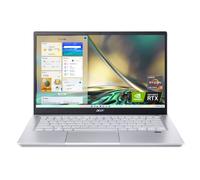 Acer Swift X SFX14-42G-R607 Creator Ordinateur portable | 14 pouces Full HD 100 % sRGB | AMD Ryzen 7 5825U | NVIDIA RTX 3050 Ti Laptop GPU | 16 Go LPDDR4X | SSD 512 Go | Wi-Fi 6 | KB rétroéclairé |