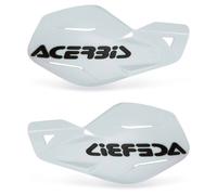 ACERBIS 0008159.030 Paire De Pare-Doigts Ouverts Cross Enduro MX Uniko Blanc