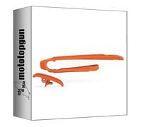 acerbis 0016857.010 guide de chaine orange compatible avec ktm exc 125 2012 2013 2014 2015 2016 mototopgun
