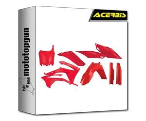 acerbis 0016900.110 kit cache carenage rouge compatible avec honda crf 450 r 2013 2014 2015 2016 mototopgun
