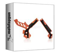 acerbis 0017813.010 x-grip protecteur de cadre orange compatible avec ktm sx 125 2011 2012 2013 2014 2015 mototopgun