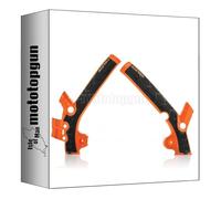 acerbis 0021869.010 x-grip protecteur de cadre orange compatible avec ktm sx 85 2013 2014 2015 2016 2017 mototopgun