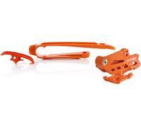 Acerbis 0022349 KTM, kit coulisseau/guide de chaîne Orange Orange