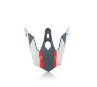 ACERBIS 0023308.347 Visière Casque Acier Jr Rouge/Gris
