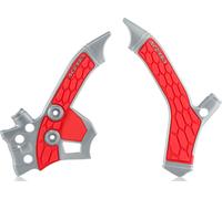 Acerbis 0023405 Honda, Protecteur de cadre X-Grip Gris/Rouge Gris/Rouge