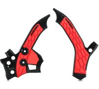 Acerbis 0023405 Honda, Protecteur de cadre X-Grip Noir/Rouge Noir/Rouge