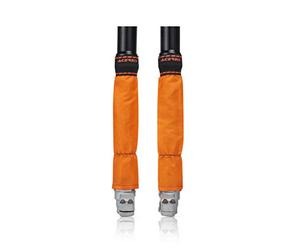 Acerbis 0024421.010 Z Z-Mud Fourchette Guêtres, Orange, 46mm/49mm Ø, Lot de 2