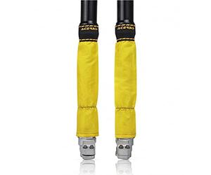 Acerbis 0024421.060 Z Z-Mud Fourchette Guêtres, Jaune, 46mm/49mm Ø, Lot de 2