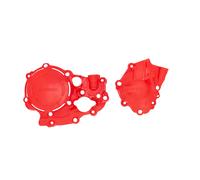 ACERBIS X-Power Couvercles d'embrayage et d'allumage rouges pour HONDA