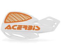 Acerbis 2072671088 Protège-mains ventilés Uniko, blanc/orange