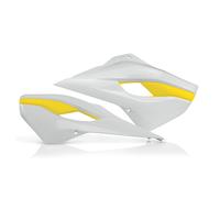 ACERBIS 2X Côtés De Radiateur Blanc Jaune HUSABERG 125 TE 2T 2013-2014