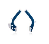 ACERBIS 2X Couverture Cadre X-Grip Blanc Bleu Pour Husqvarna 250 TE 2017-2017