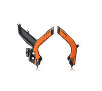 Protecteurs De Cadre Acerbis X-Grip Noir Orange Pour KTM SX-F 250 2019-2022
