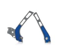 Acerbis 0021669 Yamaha, Protecteur de cadre X-Grip Argent/Bleu Argent/Bleu