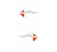 Acerbis Paire capots latéraux radiateur 0021814.229 pour SX 65 2016 Blanc/Orange