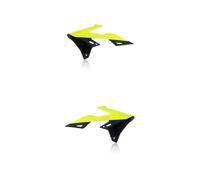 ACERBIS 2X Lati Radiateur Jaune Fluo Noir Pour Suzuki 250 RMZ 4T 2019-2025