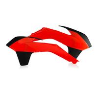 ACERBIS 2X Lati Radiateur Orange Fluo Noir Pour KTM 250 EXC 2T 2014-2016