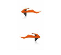 Acerbis Caches latéraux radiateur 2 pièces Orange/Noir 19/16 pour KTM 85 SX 2018-2024