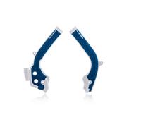ACERBIS 2X Housse De Cadre X-Grip Blanc Bleu Pour KTM 450 SXF 4T 2016-2018