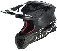 Acerbis Airstrike-C, casque de motocross M Carbone/Noir/Blanc Carbone/Noir/Blanc