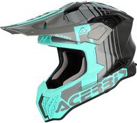 Acerbis Airstrike-C Dekor, casque de motocross L Turquoise/Gris/Carbone Turquoise/Gris/Carbone