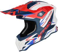 Acer irstrike-X Graphic Casque de motocross, Blanc/Bleu/Rouge, Taille XL (61/62)