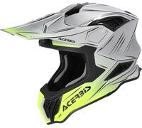 Acer irstrike-X Scratch Casque de motocross, argent/jaune, Taille XXL (63/64)