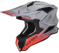 Acer irstrike-X Scratch Casque de motocross, Gris/rouge mat, Taille XXL (63/64)