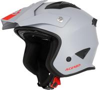 Acerbis Aria 2023 Solid Casque Jet, Gris Clair Mat, M (57/58)