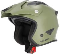 Acerbis Casque ouvert Aria Solid Taille M Mat Olive/Noir