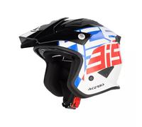 Acerbis Aria Graphic, casque ouvert S Blanc/Bleu/Rouge Blanc/Bleu/Rouge