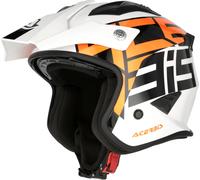 Acerbis Aria Graphic, casque ouvert S Blanc/Noir/Orange Blanc/Noir/Orange