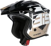 Acerbis Aria Graphic, casque ouvert S Noir/Blanc/Beige Noir/Blanc/Beige