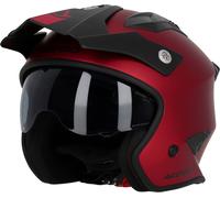 Acerbis Aria Metallic, casque à réaction XL Rouge Mat Rouge Mat