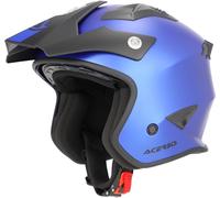 Acerbis Aria Metallic, casque à réaction M Bleu Mat Bleu Mat