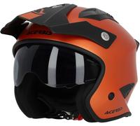 Acerbis Aria Metallic Casque jet, orange, taille M pour homme