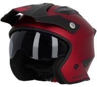 Acerbis Aria Metallic Casque jet, rouge, taille L pour homme