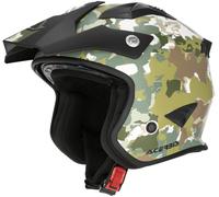 Acerbis Aria Camo, casque ouvert XS Mat Olive/Marron/Vert/Blanc Mat Olive/Marron/Vert/Blanc