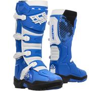 Acerbis Artiglio Bottes de motocross, blanc-bleu, taille 45 pour homme