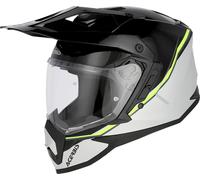 Acerbis Assault, casque d aventure XXL Gris Clair/Noir/Jaune Néon Gris Clair/Noir/Jaune Néon