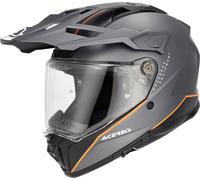 Acerbis Attack, casque d aventure L Mat Gris/Noir/Orange Mat Gris/Noir/Orange