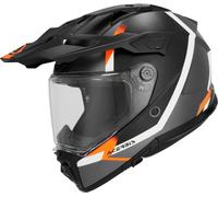 Acer ttack Graphic Casque d’enduro, noir mat/orange, Taille S (55/56)