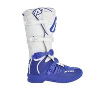 Acerbis X-Team Bottes Motocross, Blanc/bleu, Taille 45