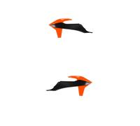 ACER aches Radiateur Noir/Orange Pour KTM 125 SX 2T 2019-2022 1 Paire