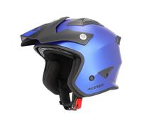 Acerbis Casque Jet Air Metallique Bleu Mat Approuvé Ece 2206 Moto Scooter 002