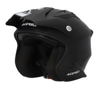 Acerbis Aria Solid, casque ouvert M Mat Noir/Blanc Mat Noir/Blanc