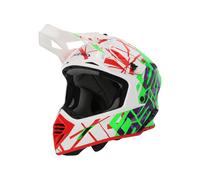 Acerbis X-Track 2024 Casque de motocross, blanc-rouge-vert, taille 2XL pour homme
