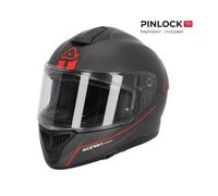 ACERBIS Casque Moto Intégral Carbone TARMAK 22-06 Noir/Rouge 0025313.323